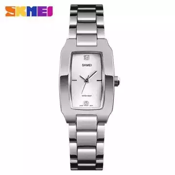 Jam Tangan Wanita Stainless Original SKMEI 1400CS Silver