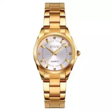 Jam Tangan Wanita Stainless Original SKMEI 1620CS Gold