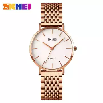 Jam Tangan Wanita Stainless Original SKMEI Q027CS Rose