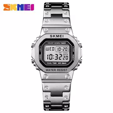 Jam Tangan Wanita Digital Original SKMEI DG1433 Silver