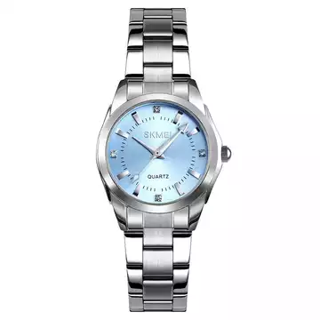 Jam Tangan Wanita Stainless Original SKMEI 1620CS Biru