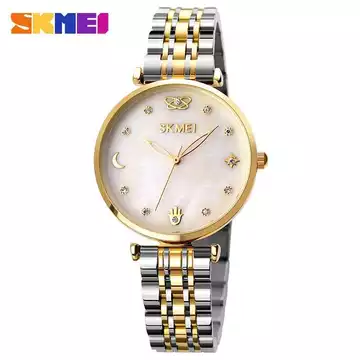 Jam Tangan Wanita Stainless Original SKMEI 1800CS