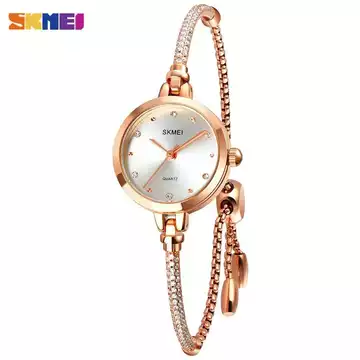 Jam Tangan Wanita Stainless Original SKMEI 1805CS Silver